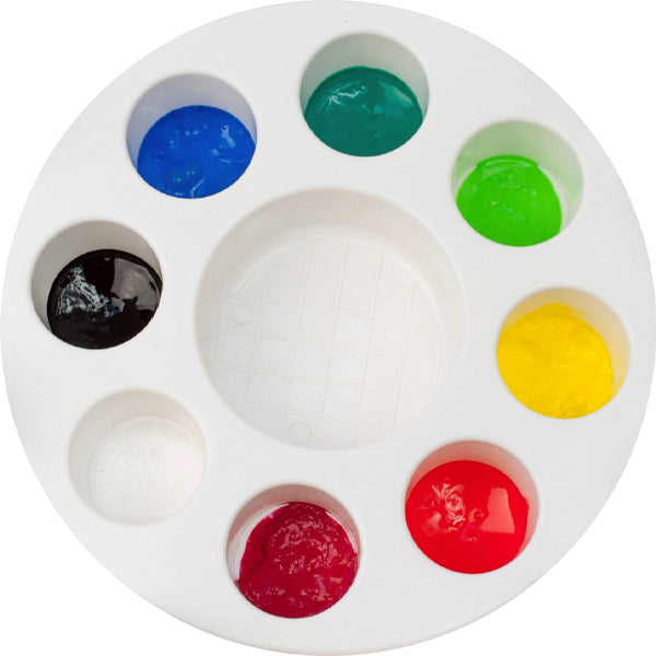 Palette Peinture seul pour pinceau pochoir avec corps plastique
