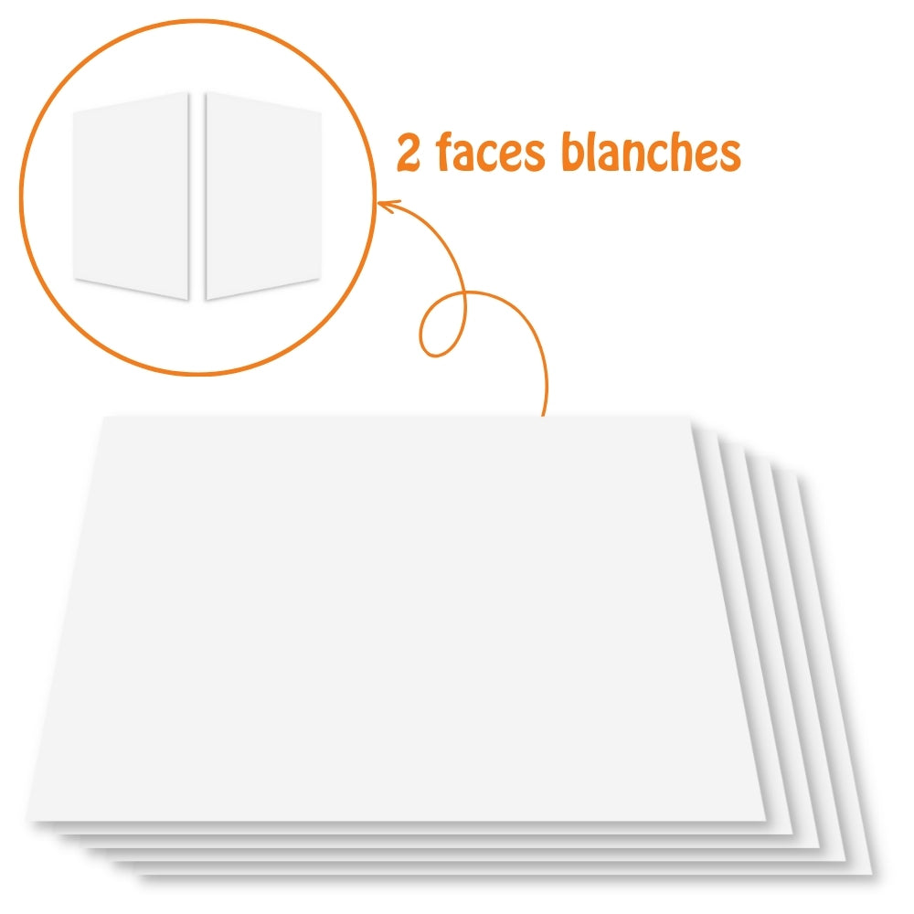 Lot de 5 feuilles de carton 1,5mm