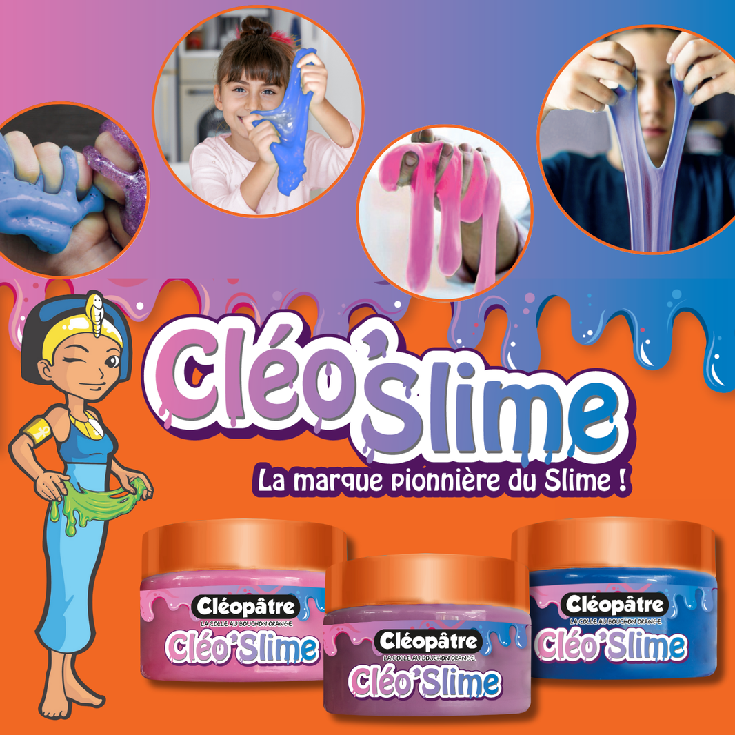 Cléo'Slime display de 6 pots de 120g de Slime
