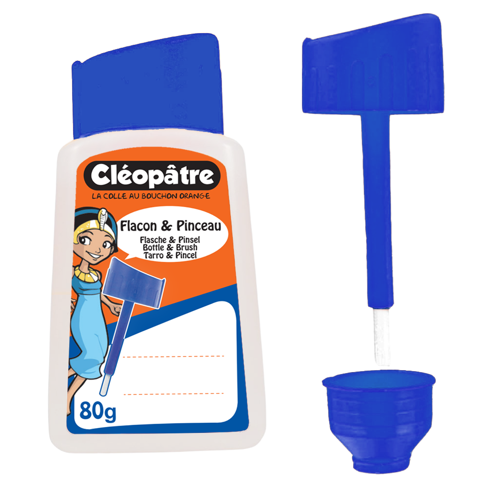 Pot vide de 80 ml avec pinceau incorporé