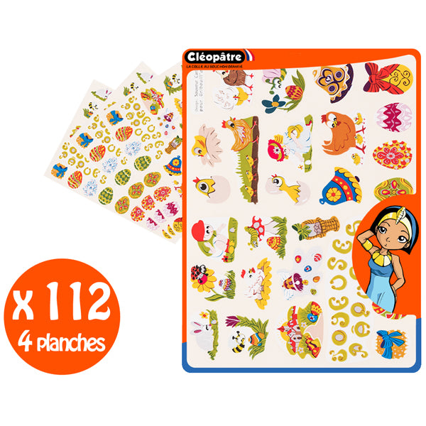 112 Gommettes pâques