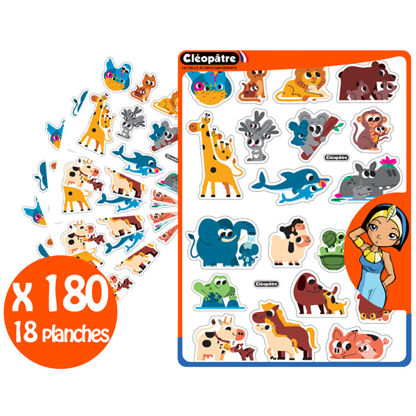 180 MAXI Gommettes Bébés Animaux