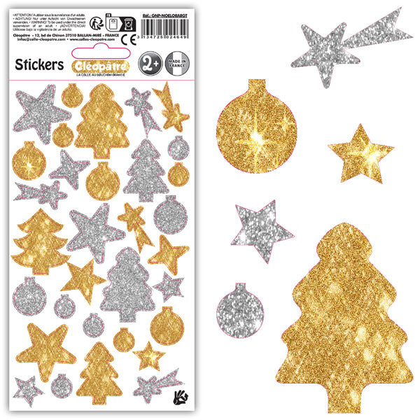 Gommettes No Pack Noël or/argent
