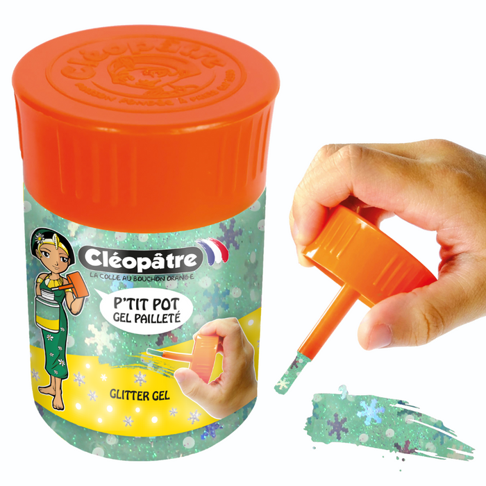 Petit pot de Gel Pailleté Déco 50ml - Neige