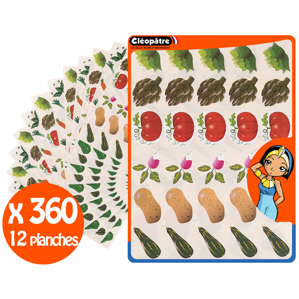 Gommettes légumes