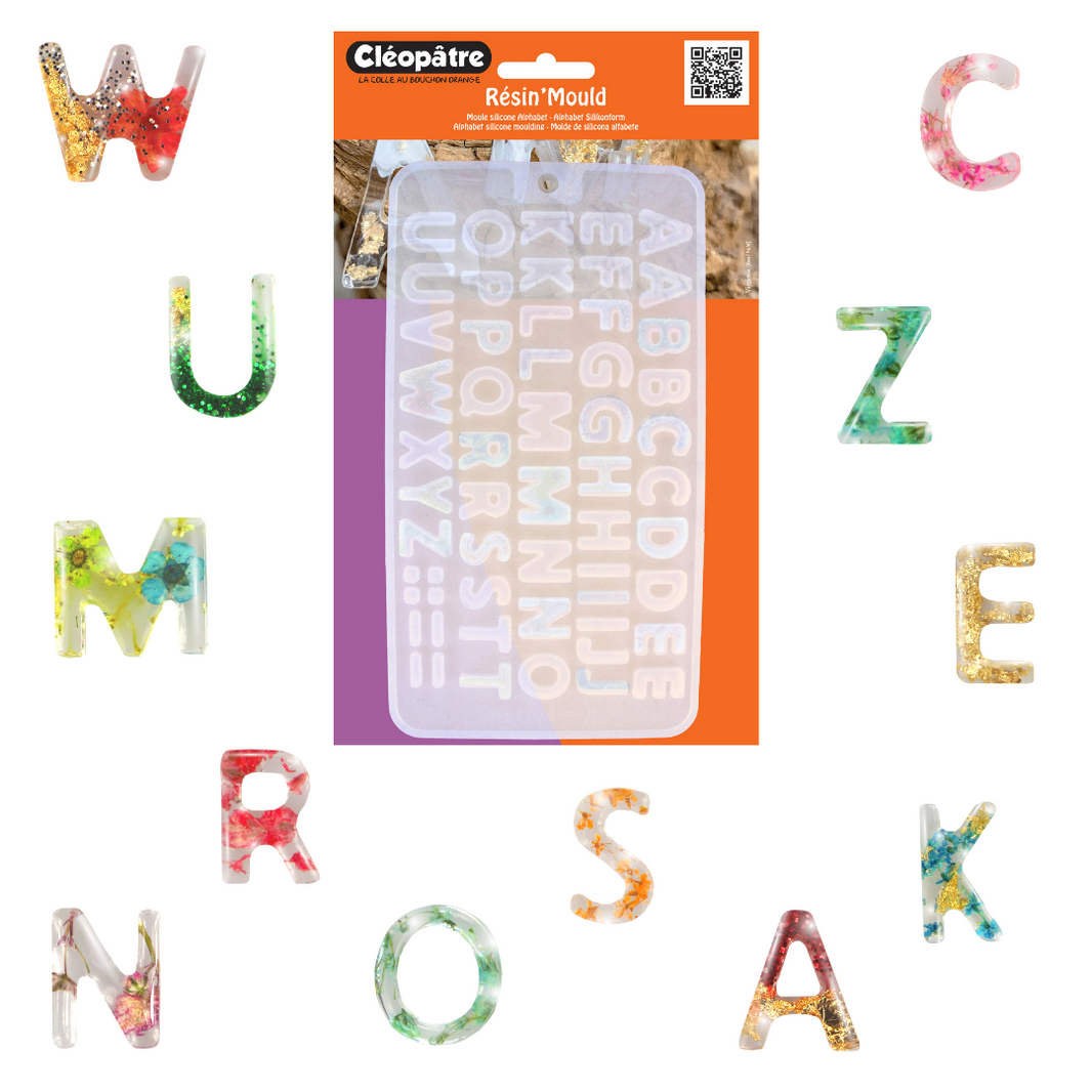 Moule résine alphabet
