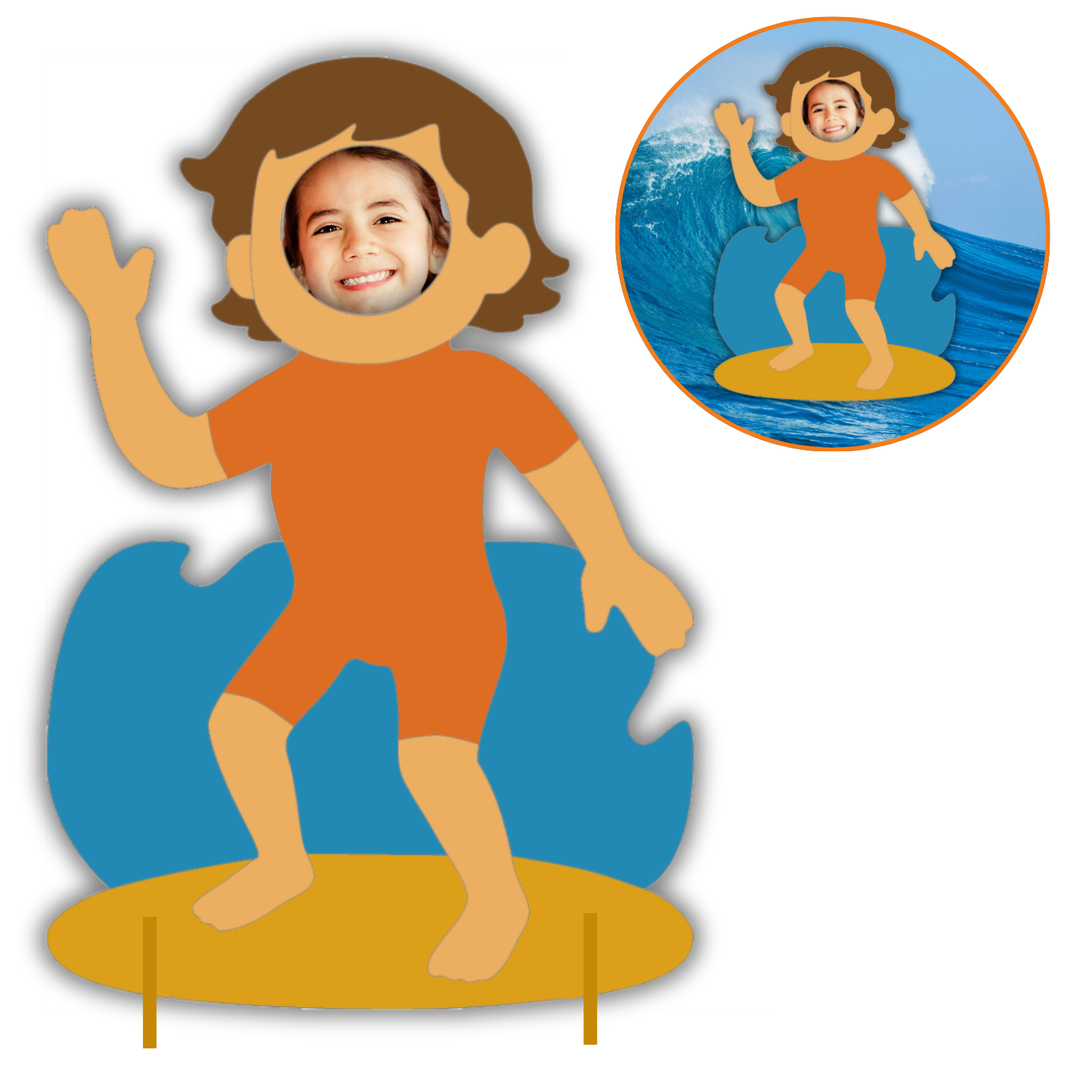 Photobooth Surfeur/Surfeuse à décorer