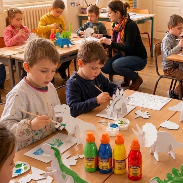 Fiche pédagogique Mes 24 figurines 3D Dinosaures à décorer en Pure'Compact