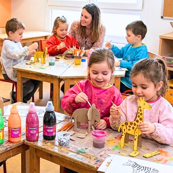 Fiche pédagogique Mes 24 figurines 3D Animaux Sauvages à décorer en Pure'Compact