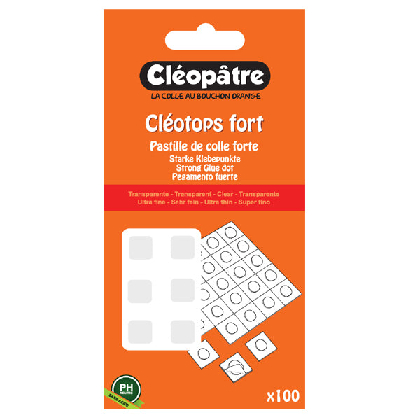 Cléotops 100 pastilles transparentes fortes