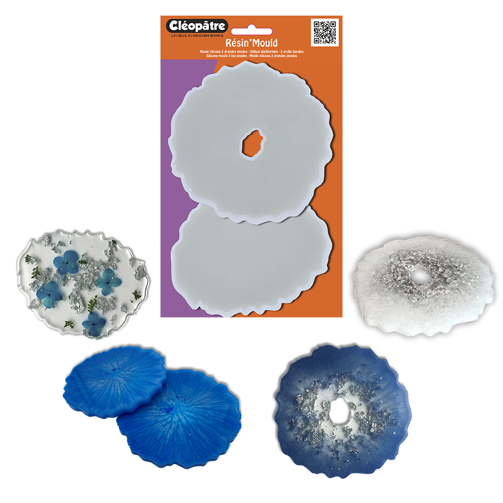 Moules résine géodes