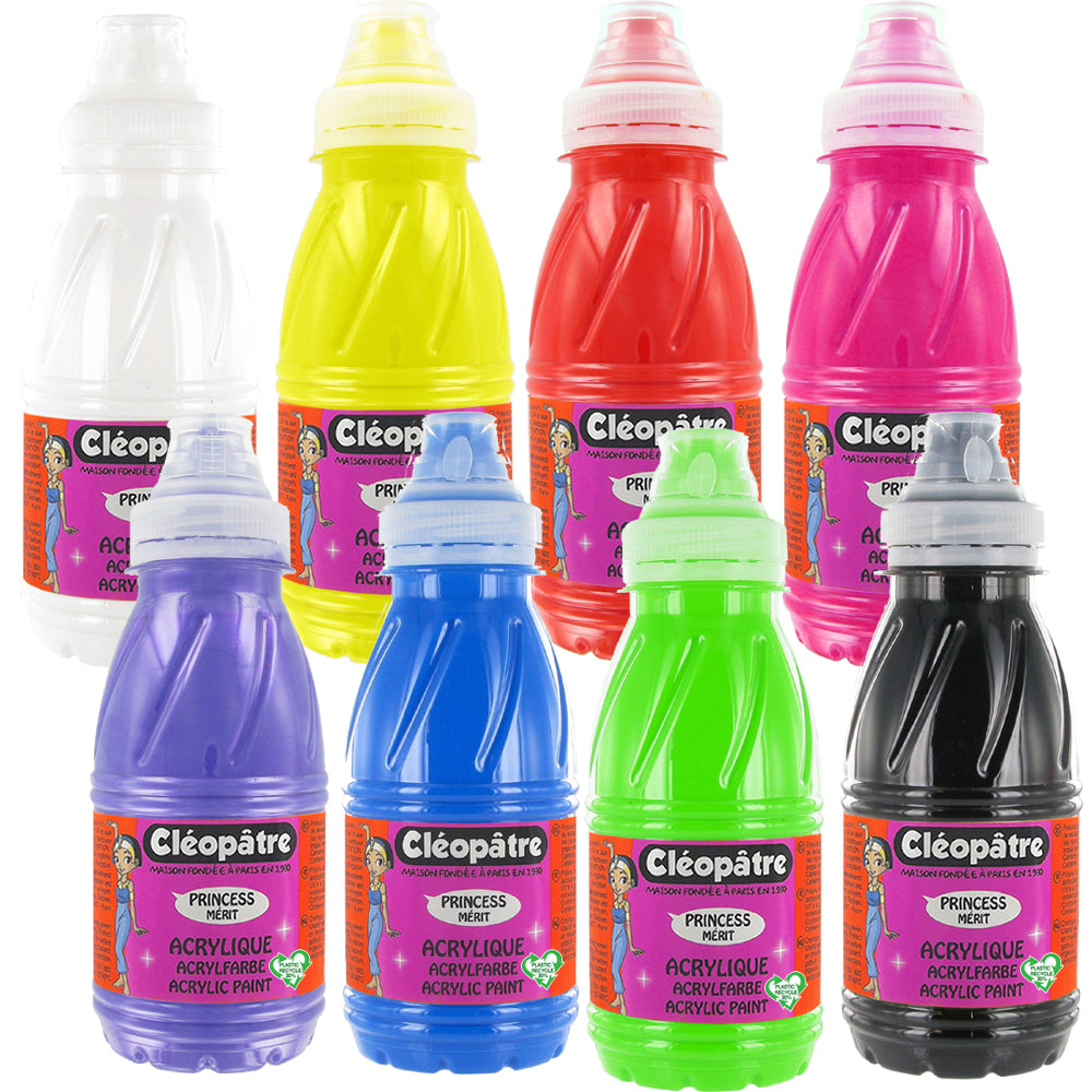 Lot de 8 peintures acryliques en 250 ml