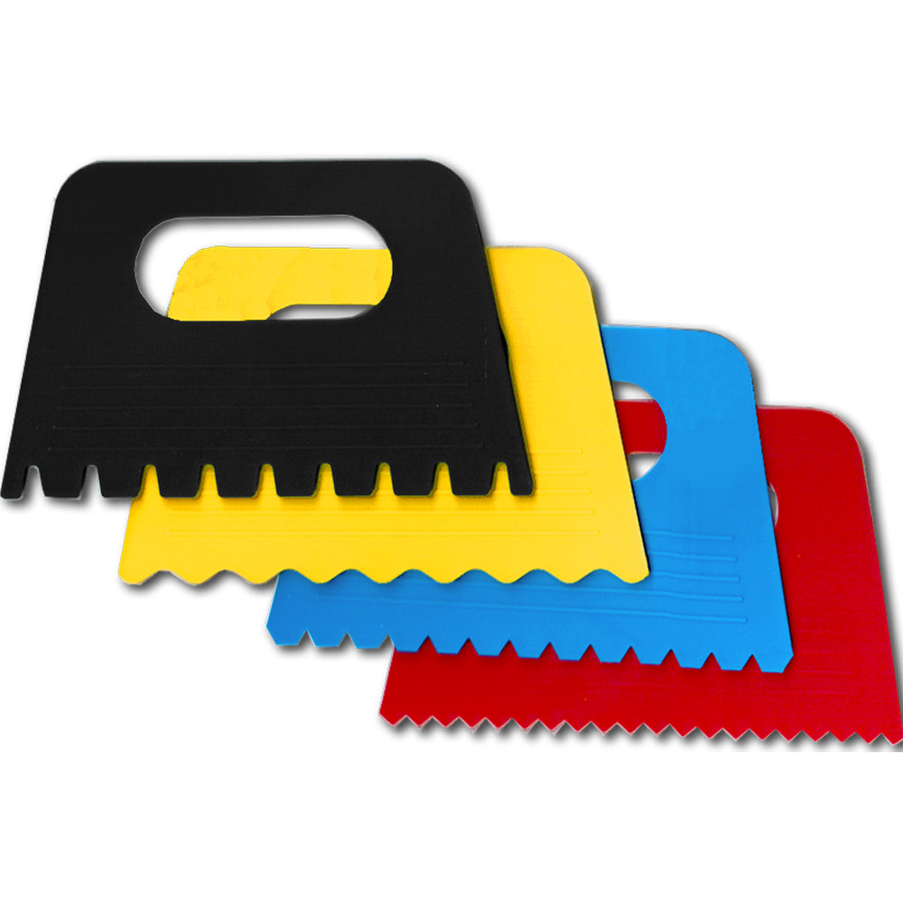 Spatules crantées formes assorties