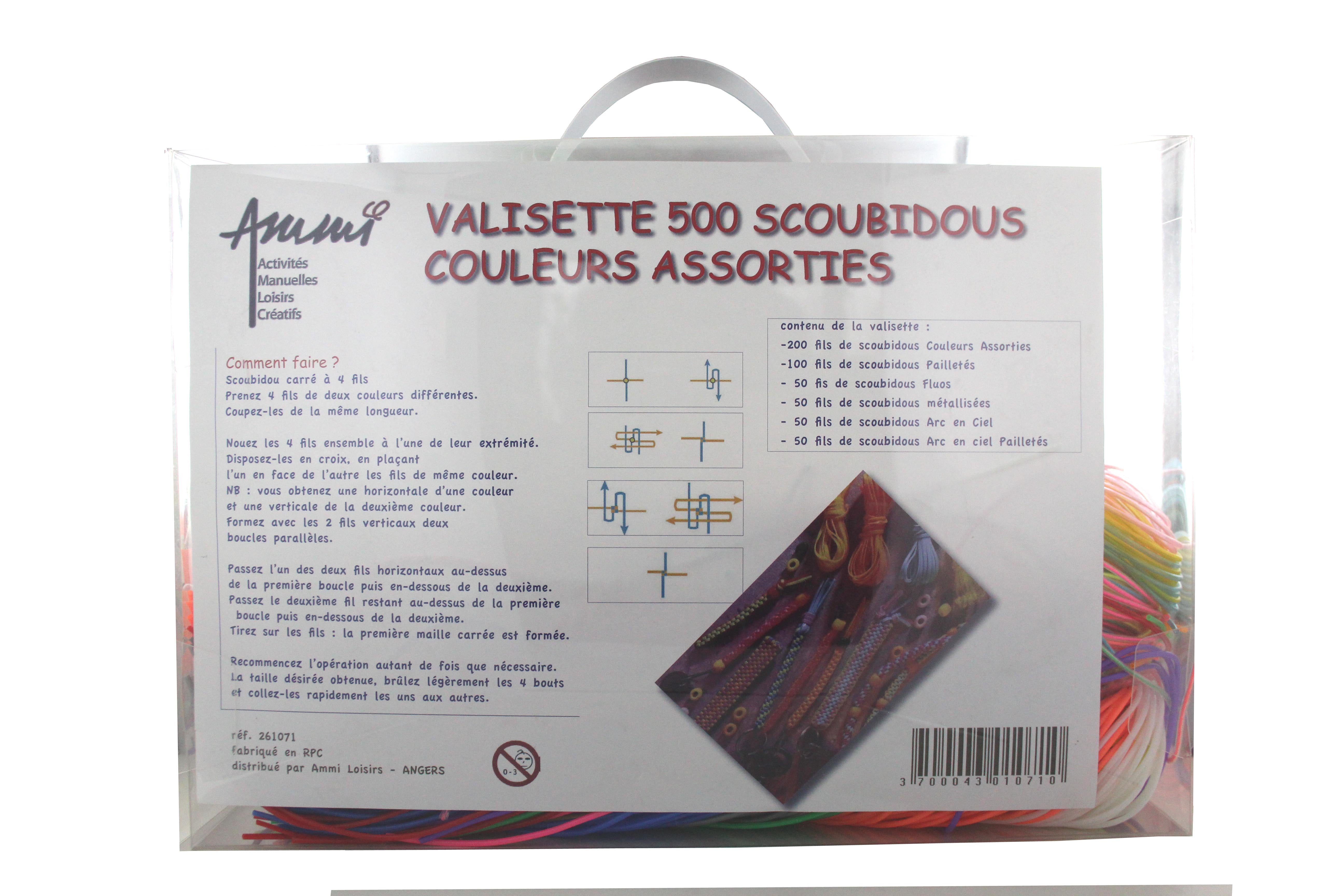 Sachet de scoubidous - couleurs assorties - 1 mètre