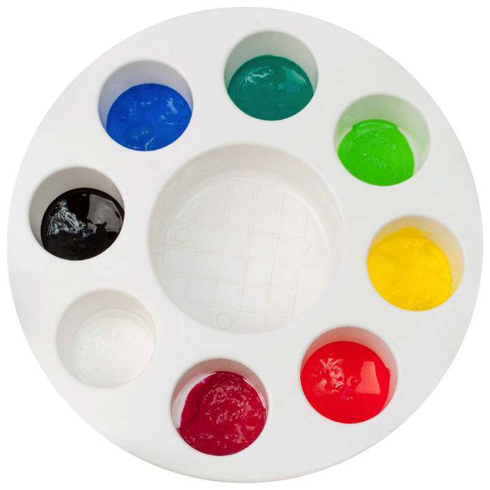 Palette Peinture seul pour pinceau pochoir avec corps plastique