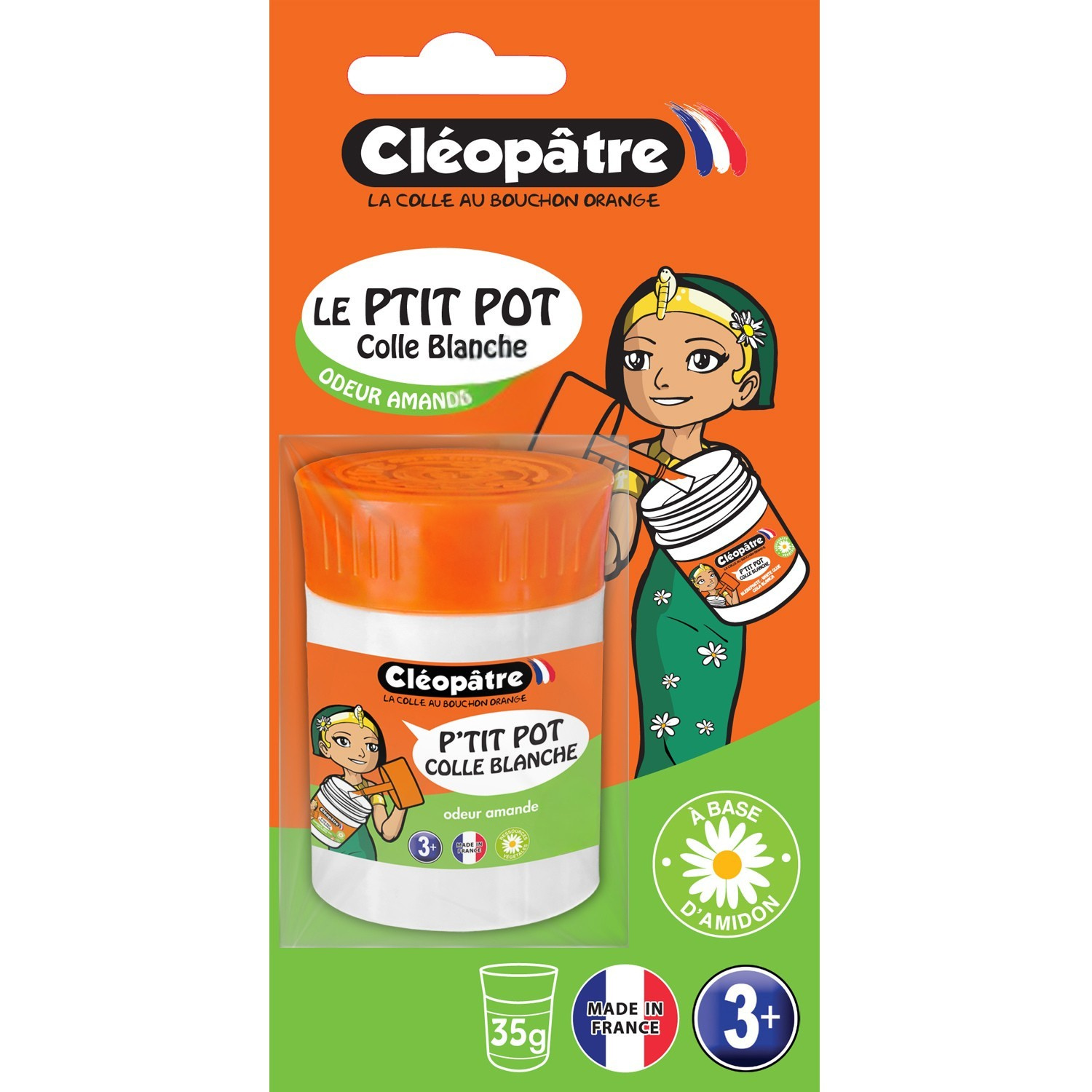 P'tit Pot de colle Cléopâtre à l'odeur d'amande