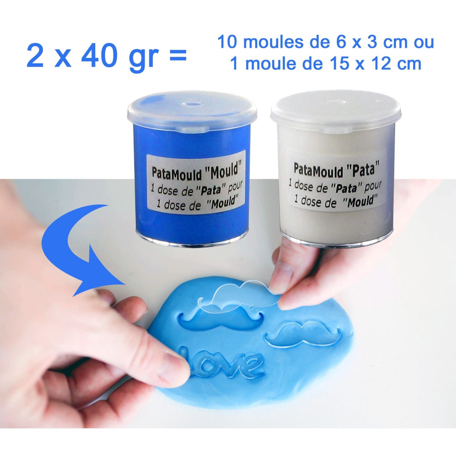 Patamould pâte de moulage bi composant
