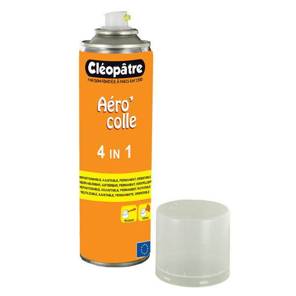 Aéro'Colle 4 en 1 en 250 ml (repositionnable, ajustable, permanent, orientable)
