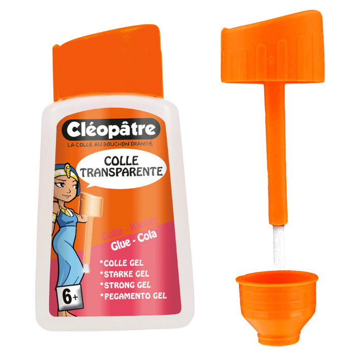 Colle transparente "Adhésive" en 80g avec pinceau incorporé