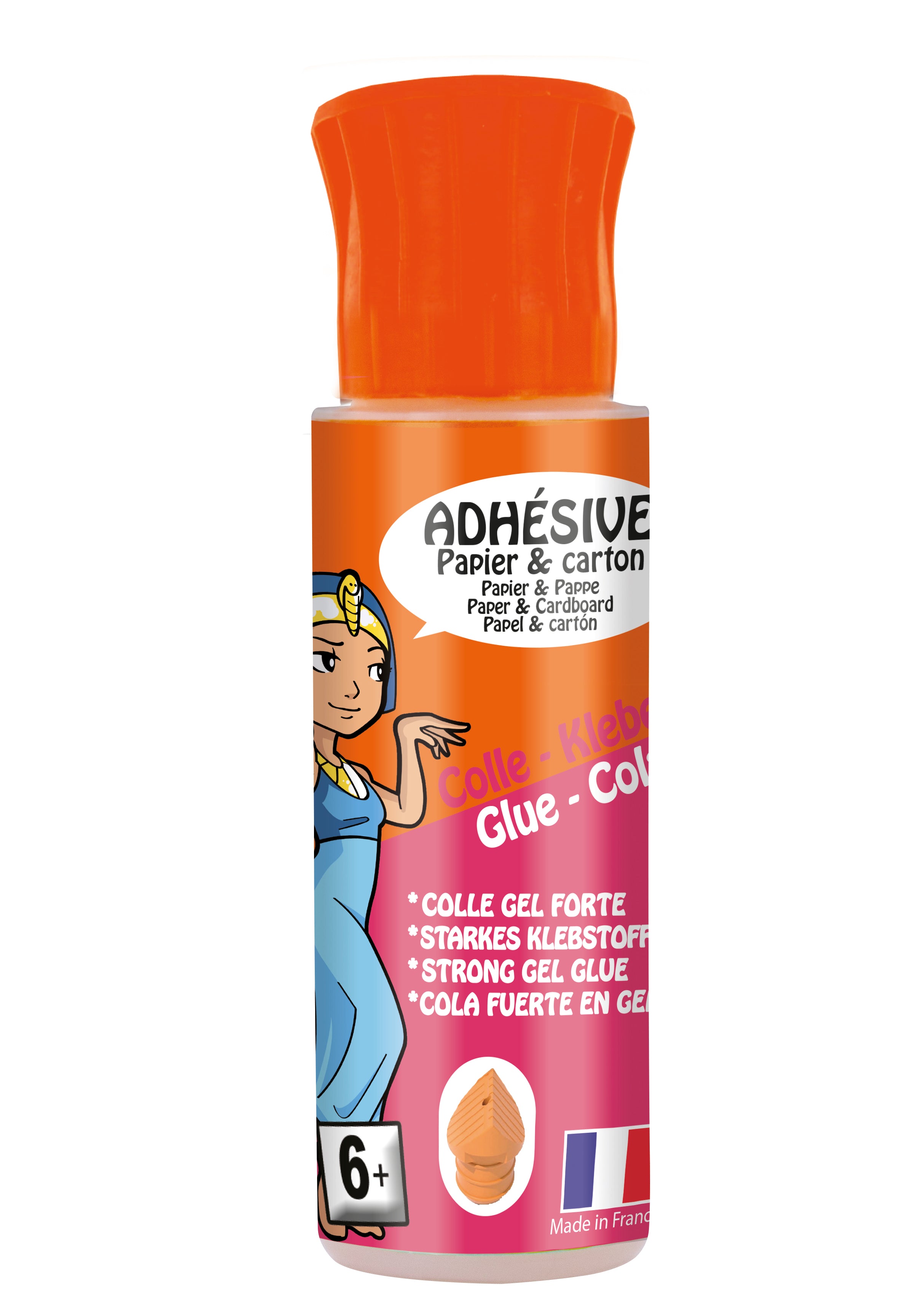 Colle transparente  "Adhésive" avec embout étendeur
