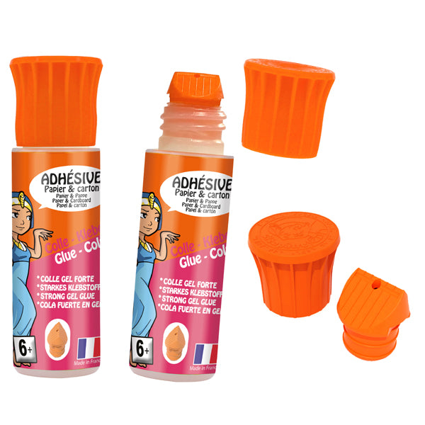 Colle transparente  "Adhésive" avec embout étendeur