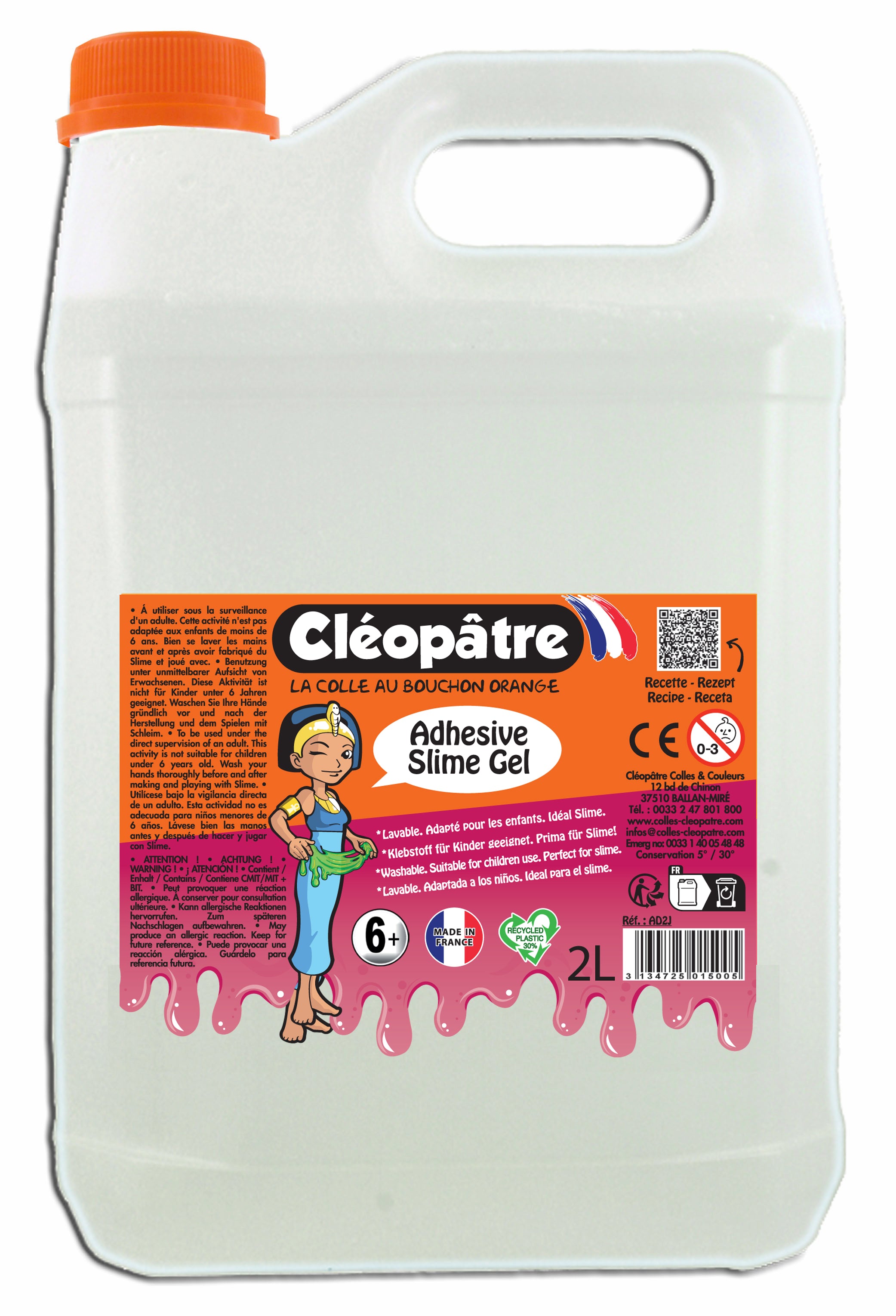Adhésive Slime Gel en 2 kg