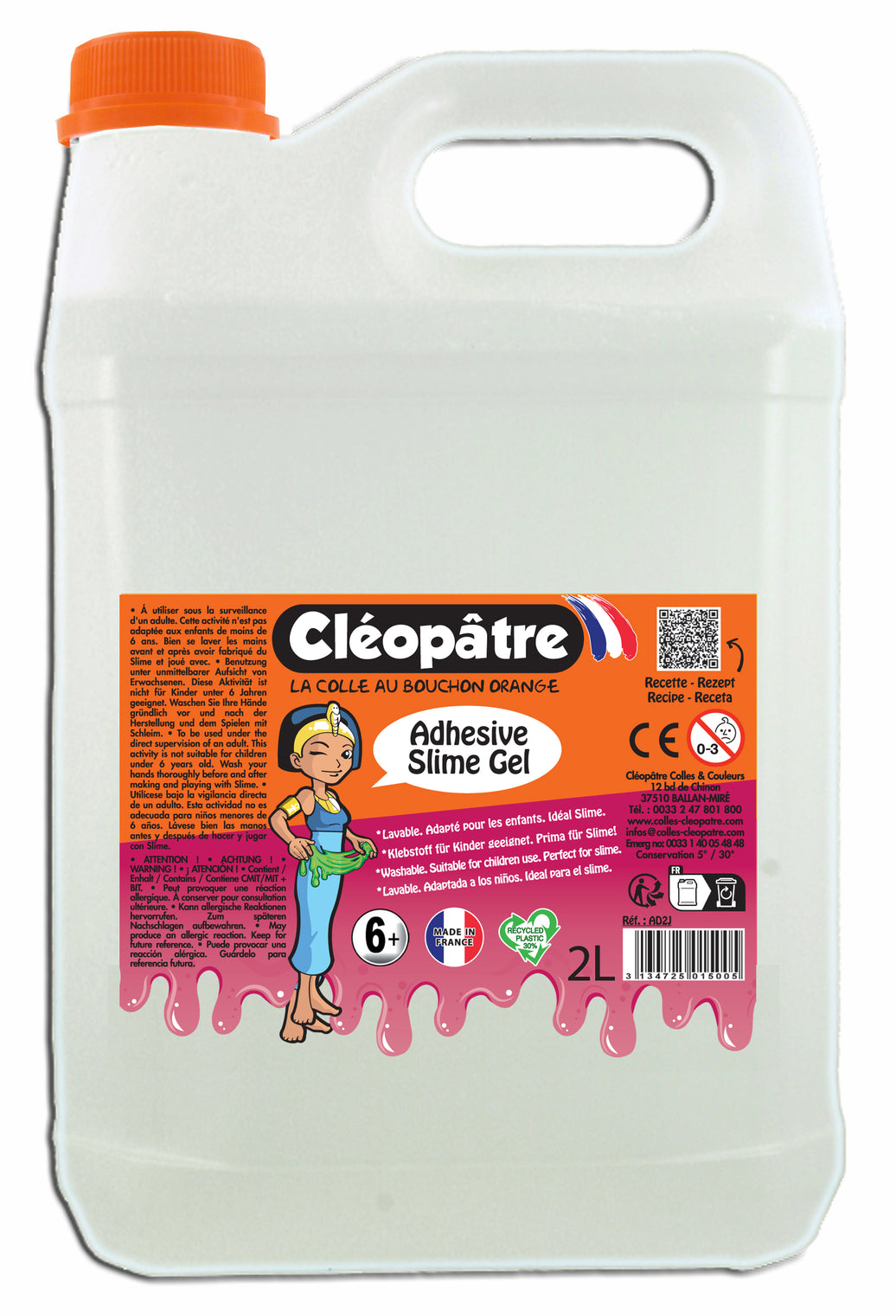 Adhésive Slime Gel en 2 kg