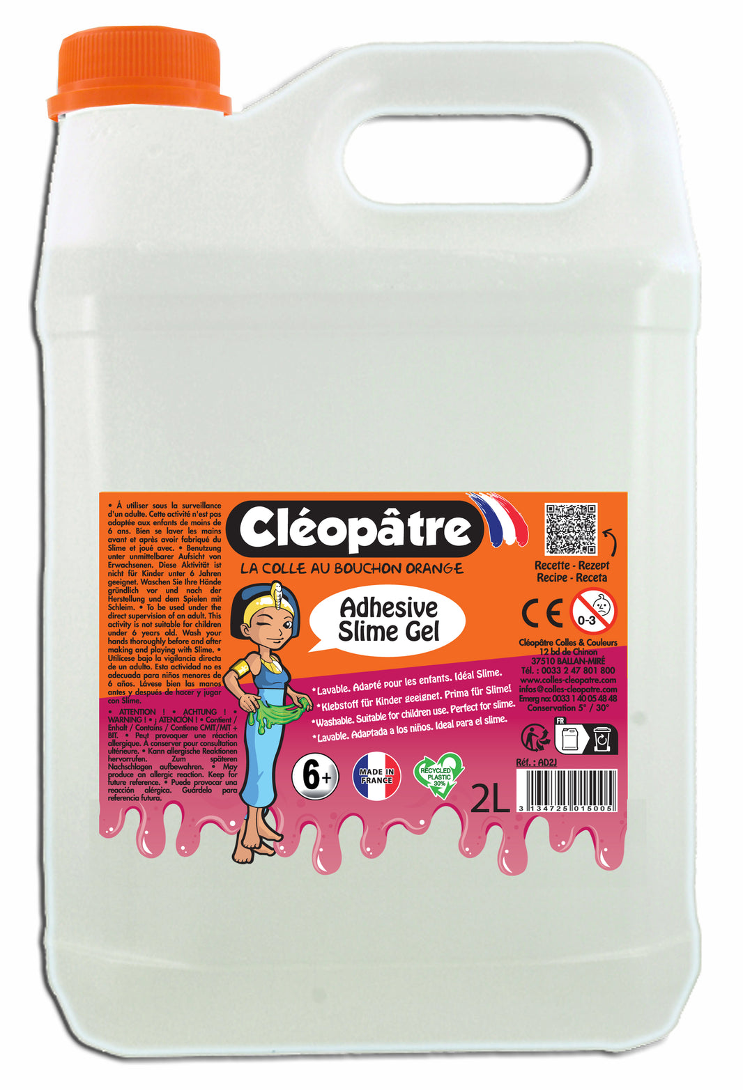 Adhésive Slime Gel en 2 kg