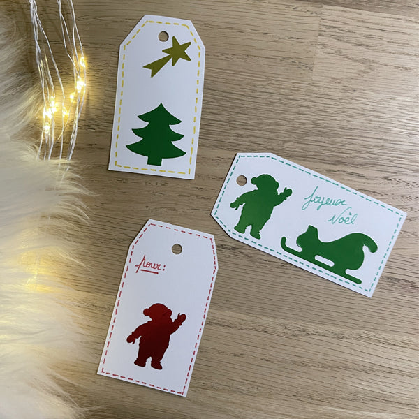 Gommettes noël métallisées - 4 couleurs