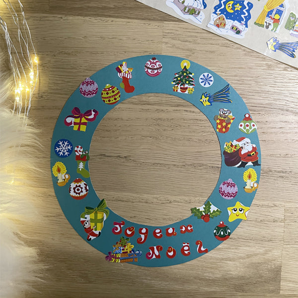 128 Gommettes noël - multi formes - multi couleurs