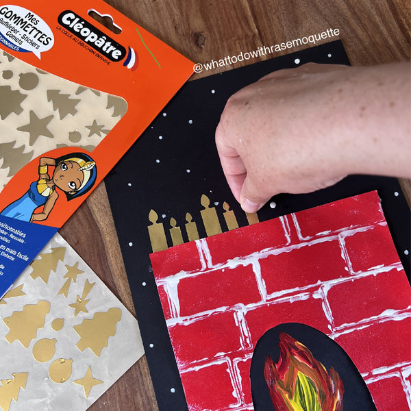 288 Gommettes bougies or et argent - 2 couleurs