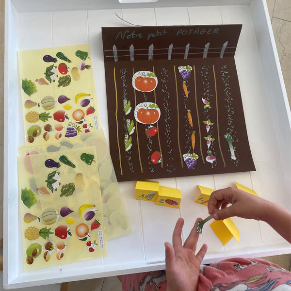 120 Gommettes fruits et légumes