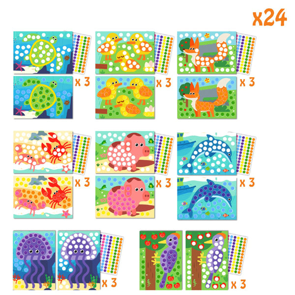 4 Ateliers gommettes A5 - 288 gommettes