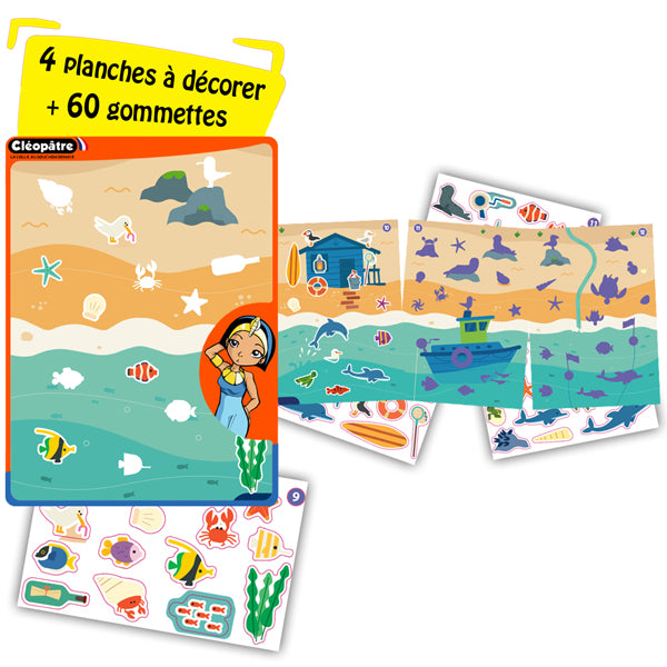 Fresque gommettes géante