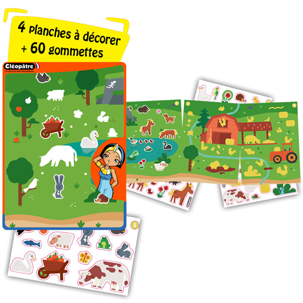 Fresque gommettes géante