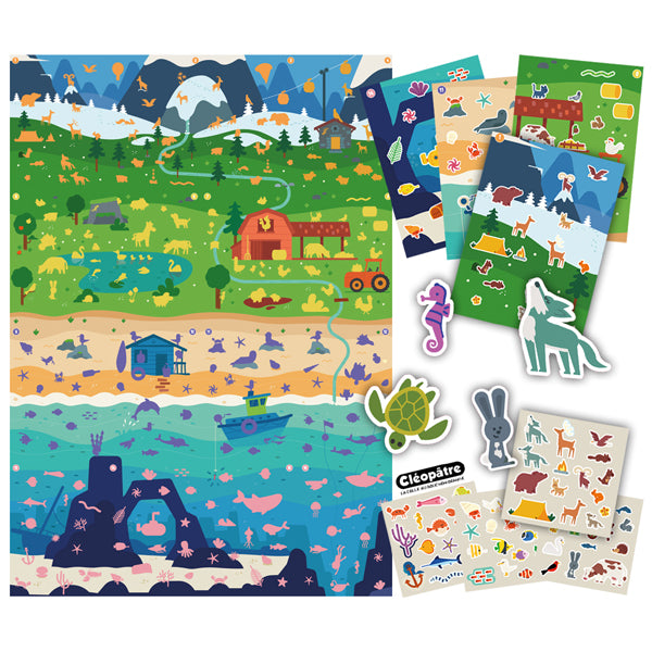 Fresque gommettes géante