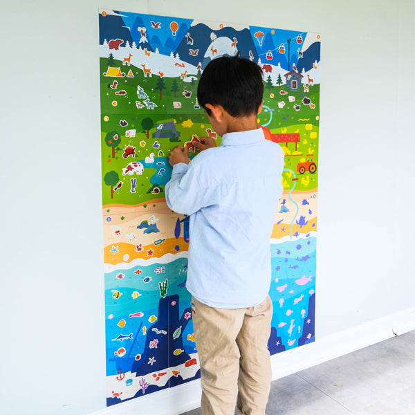 Fresque gommettes géante