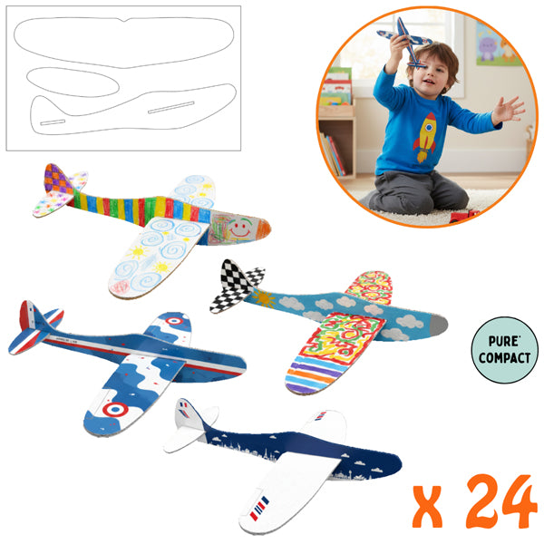 Mes 24 petits avions en Pure’Compact à décorer 14,5 cm