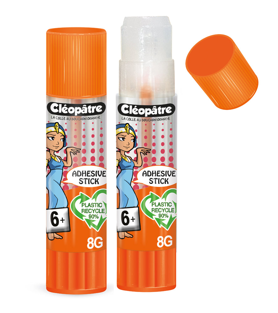 Bâton de Colle TRANSPARENTE "Cléostick" Adhésive en 8g