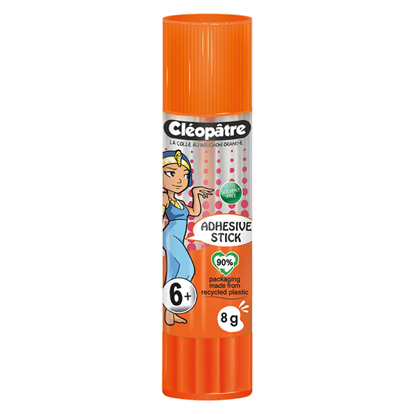 Bâton de Colle TRANSPARENTE "Cléostick" Adhésive en 8g