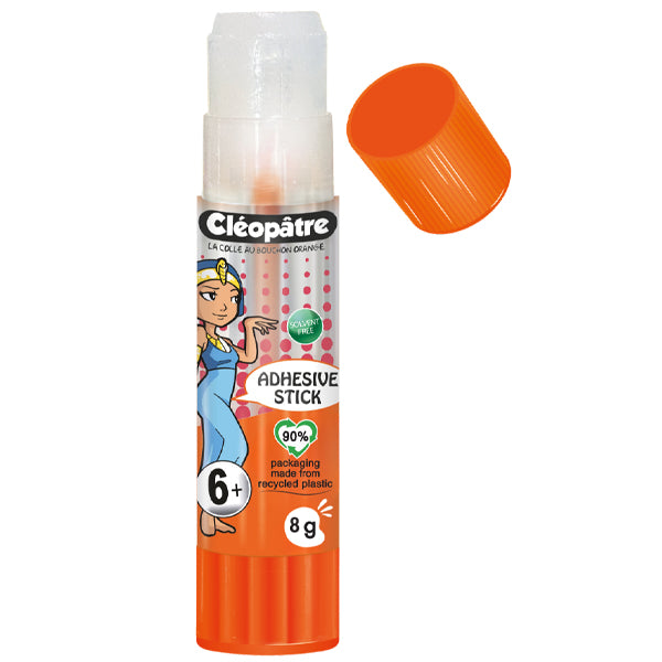 Boîte de 96 bâtons de colle TRANSPARENTE "Cléostick" Adhésive en 8g