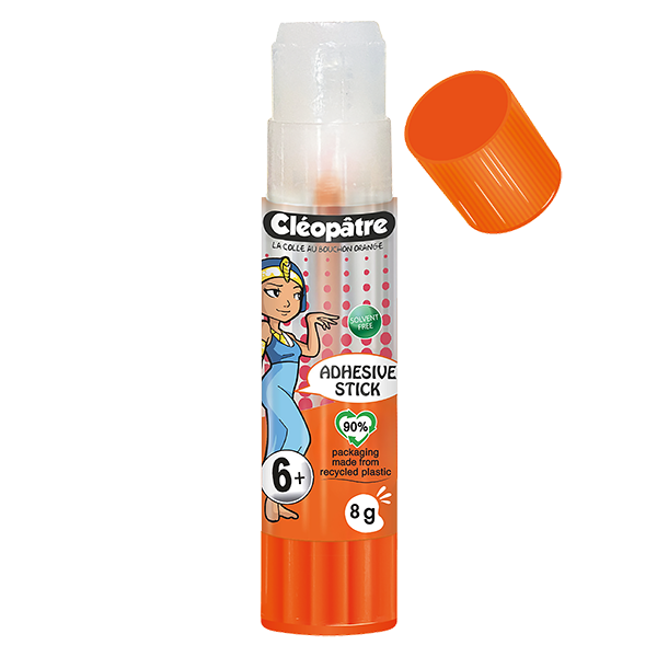 Bâton de Colle TRANSPARENTE "Cléostick" Adhésive en 8g