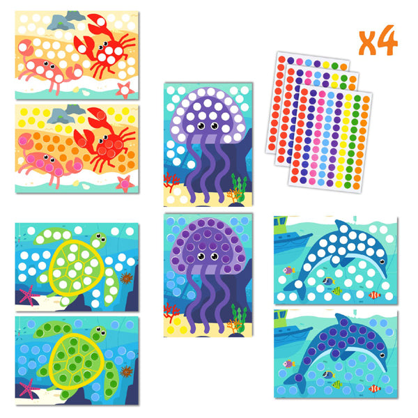 4 Ateliers gommettes A5 - 288 gommettes