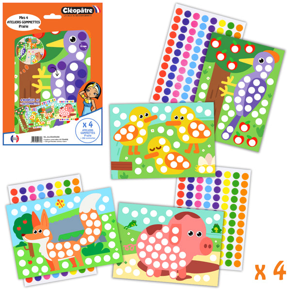 4 Ateliers gommettes A5 - 288 gommettes