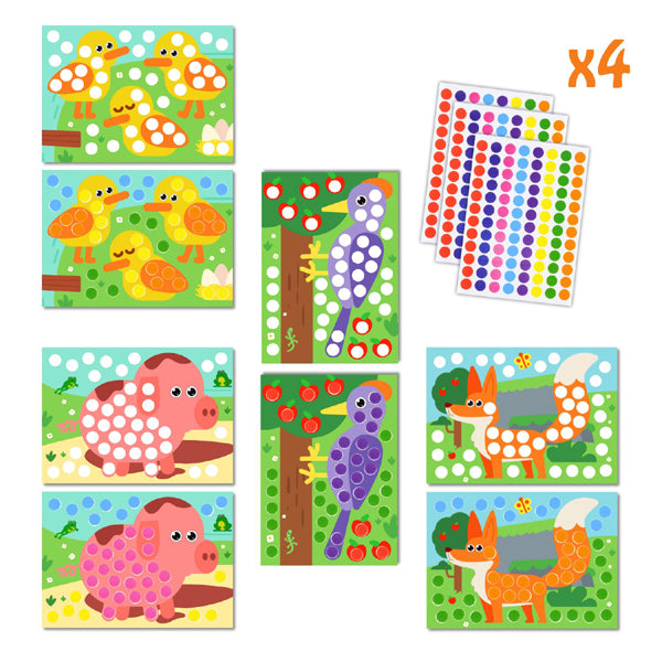 4 Ateliers gommettes A5 - 288 gommettes