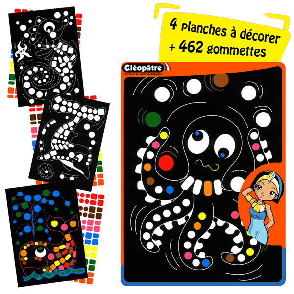 4 Ateliers gommettes A4 - 462 gommettes