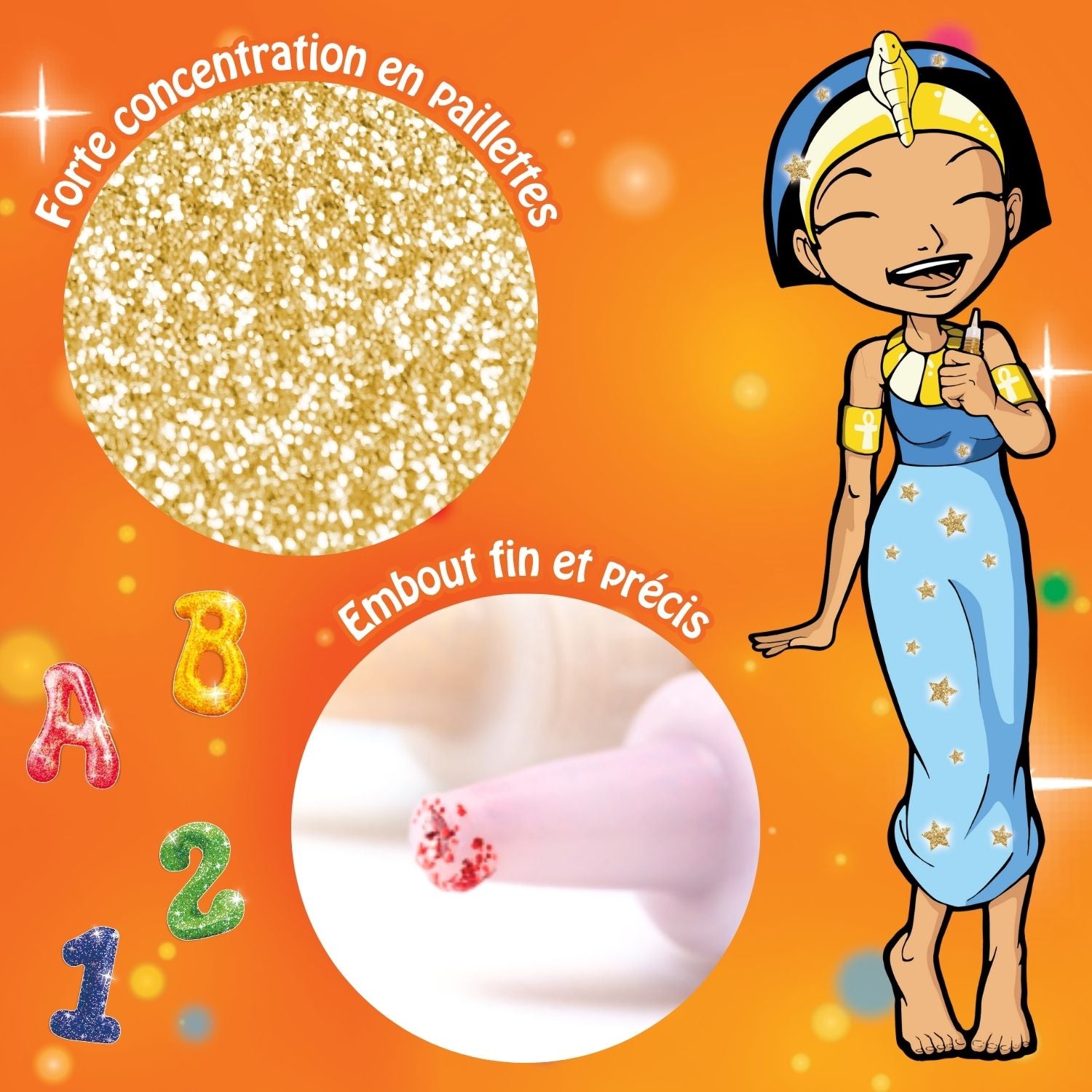 10 Stylos Colle Pailletée 12g - Glitter Glue