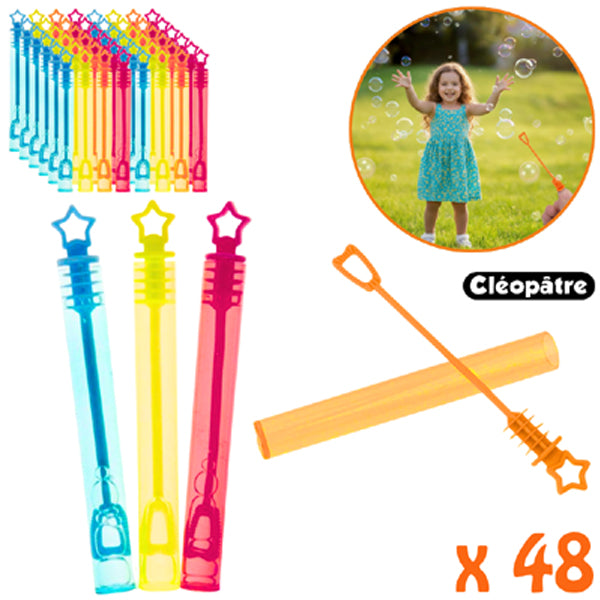 Boite de 48 tubes de bulles de savon Cléo'Bulles en 4ml