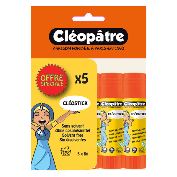 Lot de bâton de Colle "Cléostick" en 8 gr