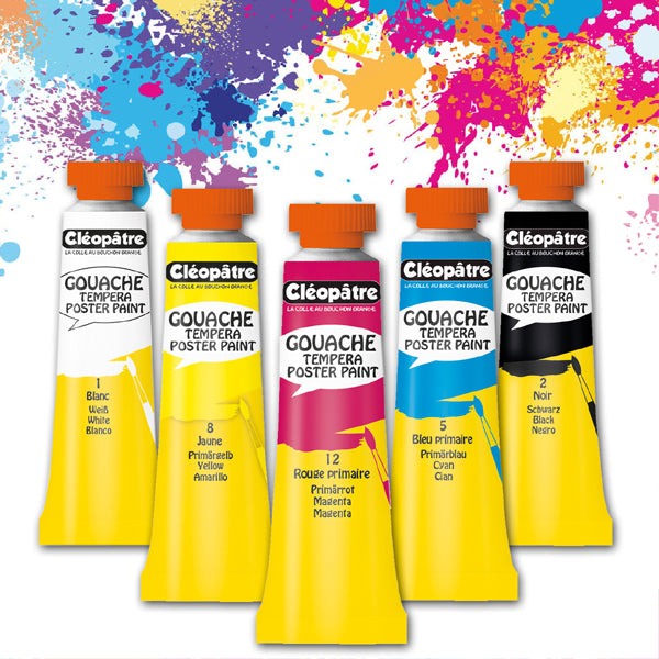 Blister de tubes de Peinture Gouache de 10 ml